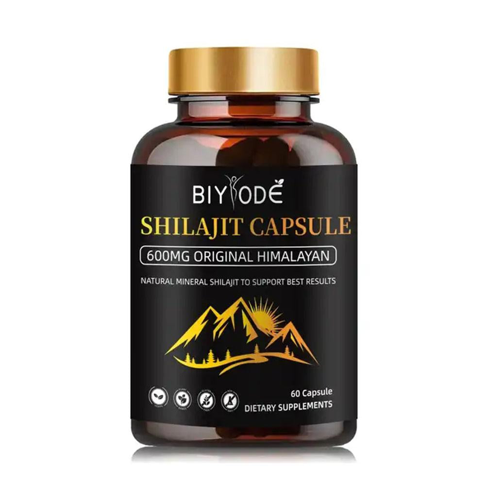 Shilajit | Estratto puro al 100% | 60 capsule 600mg ORIGINALE HIMALAYAN