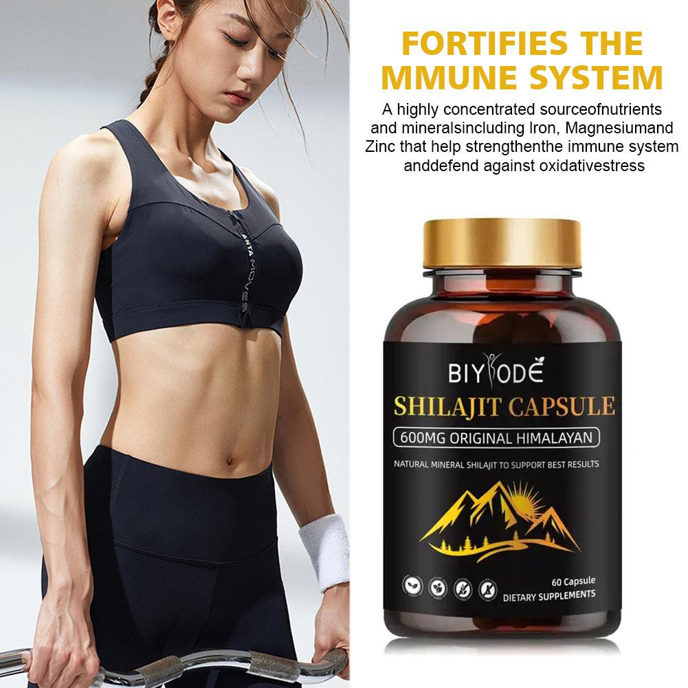 Shilajit | Estratto puro al 100% | 60 capsule 600mg ORIGINALE HIMALAYAN