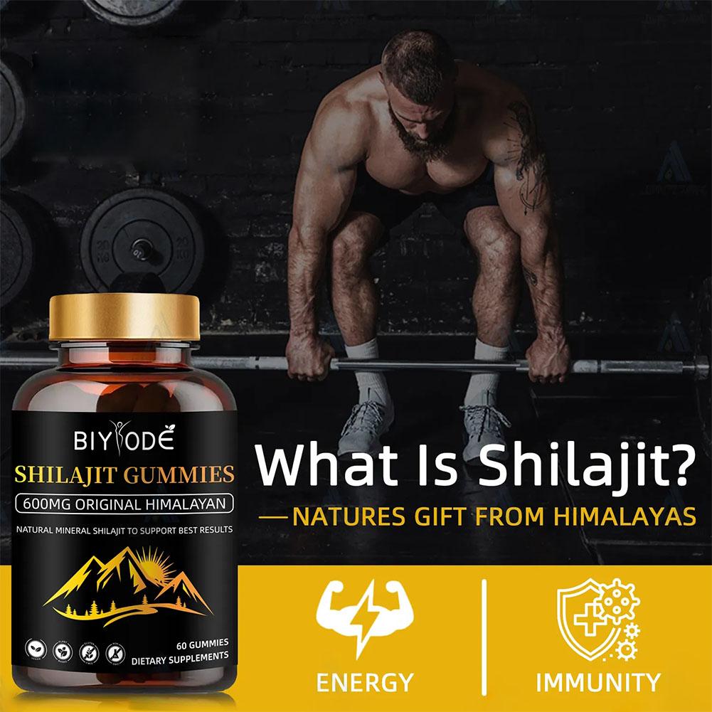 Shilajit | Estratto puro al 100% | 60 capsule 600mg ORIGINALE HIMALAYAN