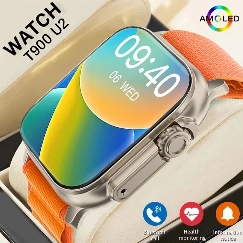Smartwatch : Astuto, NFC, 49 mm per Uomini e Donne - NERO- - GCStore360