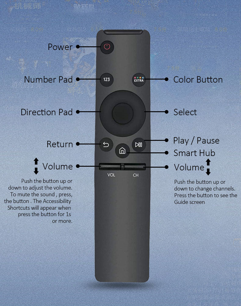 Telecomando Samsung smart TV BN59-01259B BN59-01259D/C 1260E HD 4K, LCD , LED - GCStore360