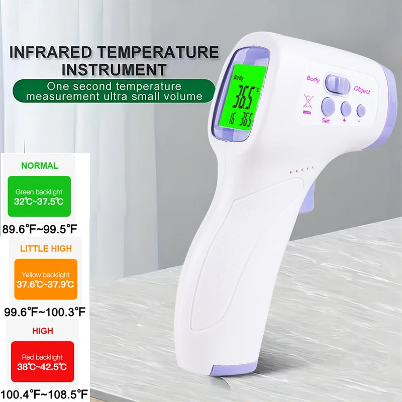 Termometro Digitale Infrarossi per Febbre: Misura Temperatura Bambini e Adulti, Portatile e Preciso - GCStore360