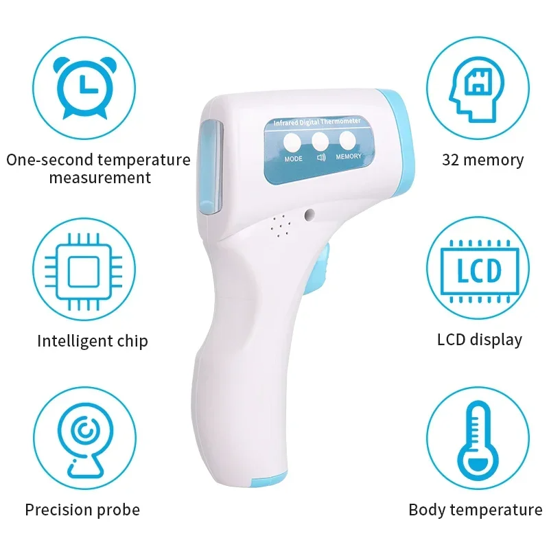 Termometro Digitale Infrarossi per Febbre: Misura Temperatura Bambini e Adulti, Portatile e Preciso - GCStore360