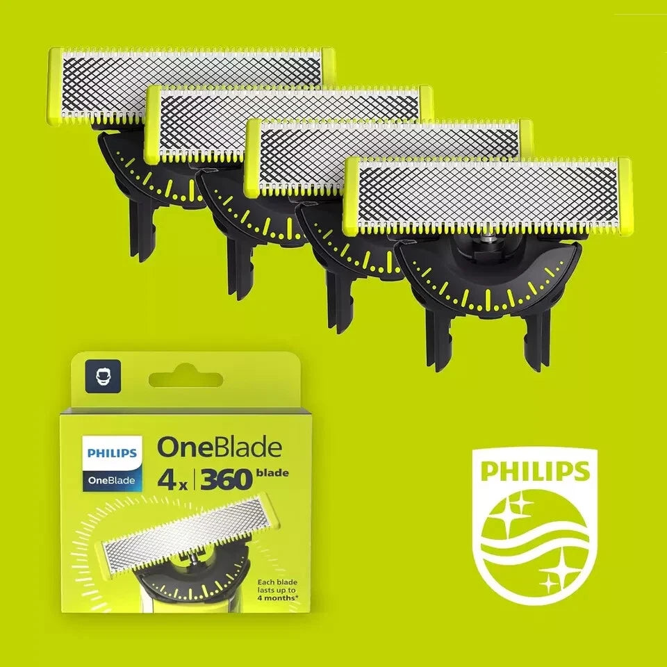 OneBlade 360 Autentici Lame di ricambio per rasoio elettrico ( 4 LAME )
