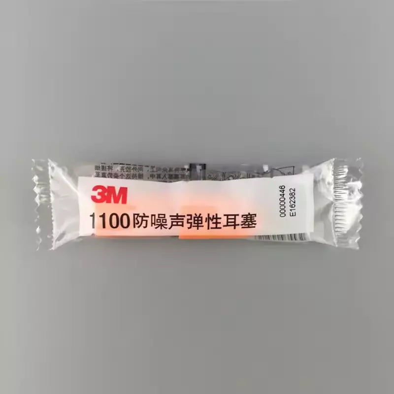 100 tappi per orecchie (50 paia) 3M 1100 ANTI RUMORE LAVORO dormire 35 dB studio