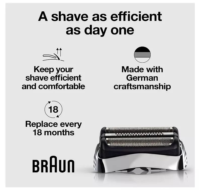 Testina di ricambio originale Braun per rasoio Series 3--32B--