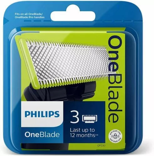 Philips OneBlade 3 lame di ricambio rasoio elettrico One Blade QP220/50