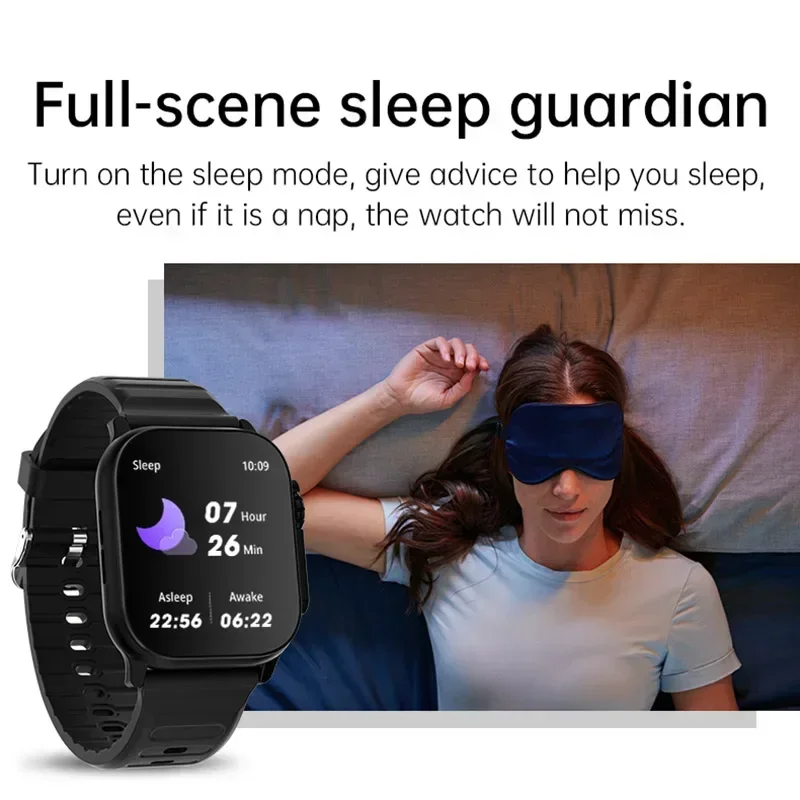 Smartwatch : Astuto, NFC, 49 mm per Uomini e Donne - NERO- - GCStore360