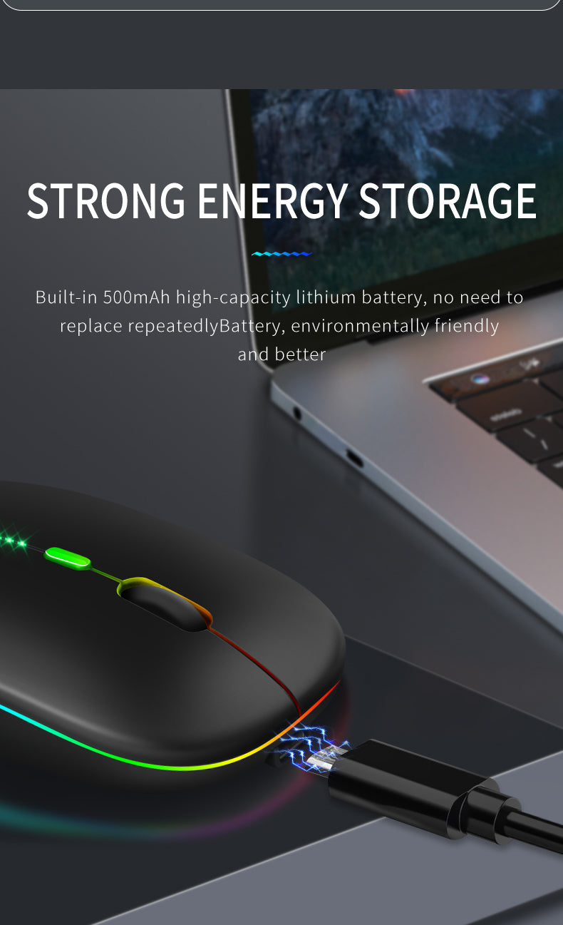 Mouse Charging Luminous 2.4G USB Wirele-Tablet/Phone/Computer Wireless - GCStore360