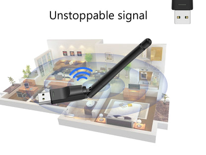 Scheda di rete Wireless Mini Adapter USB 150Mbps WiFi ricevitore Antenna 802.1 - GCStore360