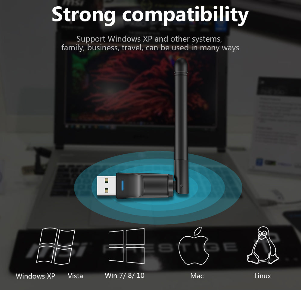Scheda WiFi NGFF/M2 Dual Band 2.4G/5G 433Mbps Per Laptop Lenovo, DELL, Asus - Mini Adapter Wireless