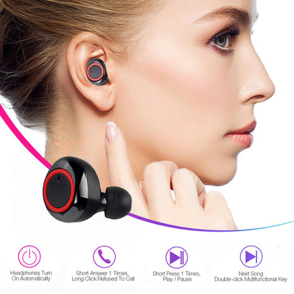 Cuffie Bluetooth 5.3 T62 ovetto display sportive impermeabili in ear antisudore - GCStore360