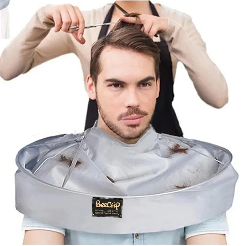 GREMBIULE MANTELLO MANTELLINA TAGLIO DI CAPELLI BARBA PARRUCCHIERE PELI - GCStore360