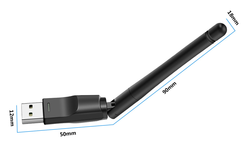 Scheda di rete Wireless Mini Adapter USB 150Mbps WiFi ricevitore Antenna 802.1 - GCStore360