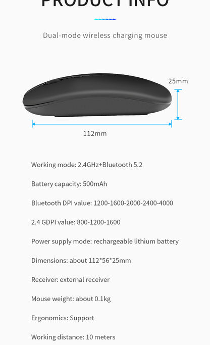 Mouse Charging Luminous 2.4G USB Wirele-Tablet/Phone/Computer Wireless - GCStore360