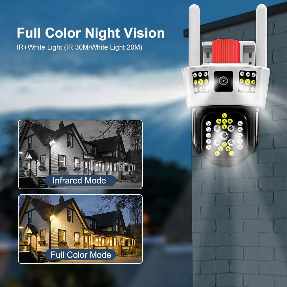 Telecamera WiFi esterna da 12mp 6K tre schermi 5X Zoom Motion Tracking-360° - GCStore360