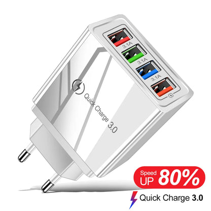 Caricatore USB ricarica rapida 3.0--Per iPhone 14-Samsung-Xiaomi-Ricarica Rapida - GCStore360