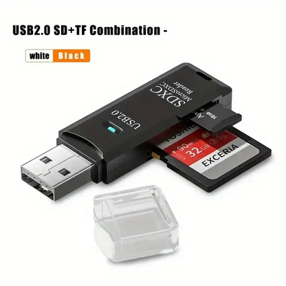 Lettore Di Schede USB 3.0 Di Memoria 2 in 1 , Ad Alta Velocità Cf/Sd/Tf/Xd/Ms/Mi - GCStore360