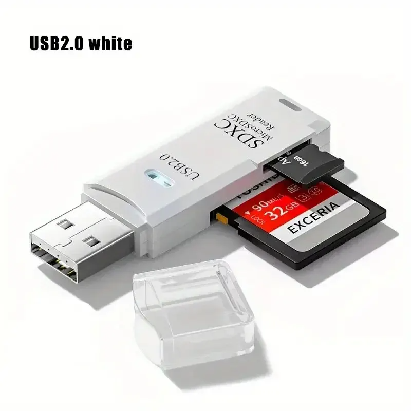 Lettore Di Schede USB 3.0 Di Memoria 2 in 1 , Ad Alta Velocità Cf/Sd/Tf/Xd/Ms/Mi - GCStore360