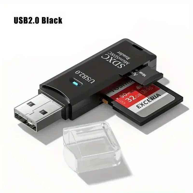 Lettore Di Schede USB 3.0 Di Memoria 2 in 1 , Ad Alta Velocità Cf/Sd/Tf/Xd/Ms/Mi - GCStore360