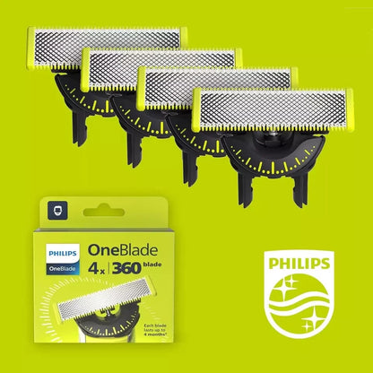 OneBlade 360 Autentici Lame di ricambio per rasoio elettrico ( 4 LAME )