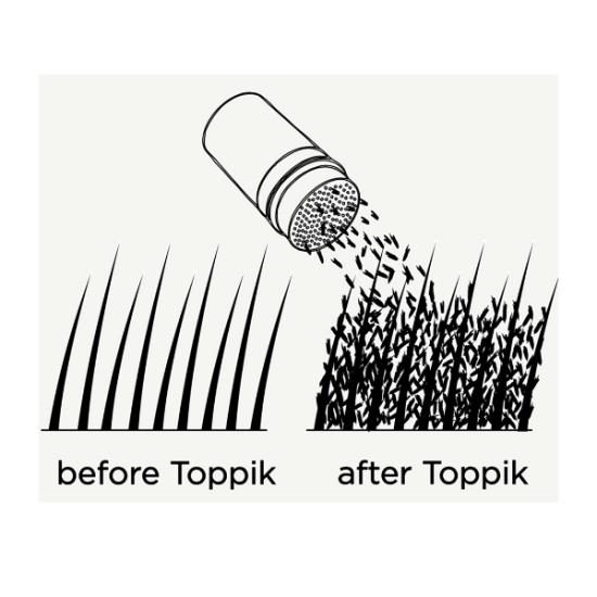 Toppik Hair Building Fibers, Microfibre di Cheratina anti diradamento Calvizie--27,5GR-- - GCStore360