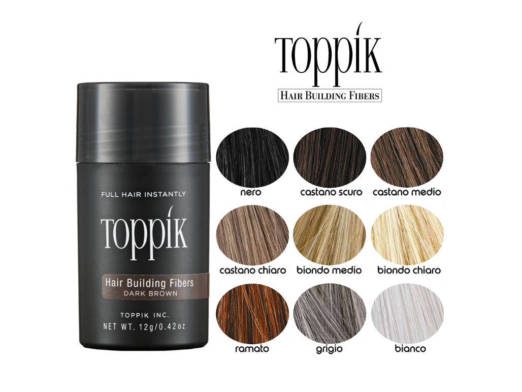 Toppik Hair Building Fibers, Microfibre di Cheratina anti diradamento Calvizie--27,5GR-- - GCStore360